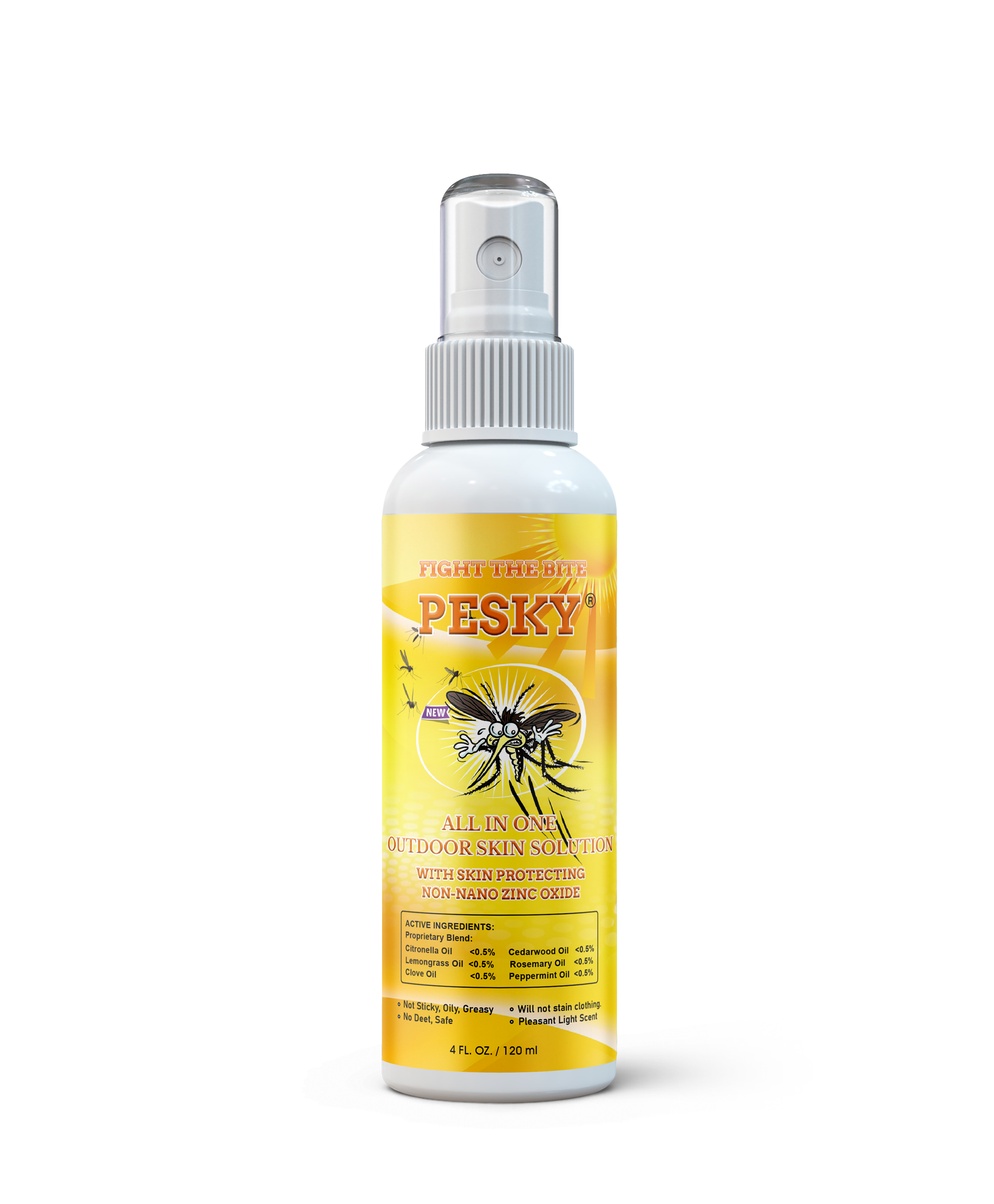 PESKY® Bug Away - All In One Outdoor Skin Solution with Skin Protecting Non-Nano Zinc Oxide